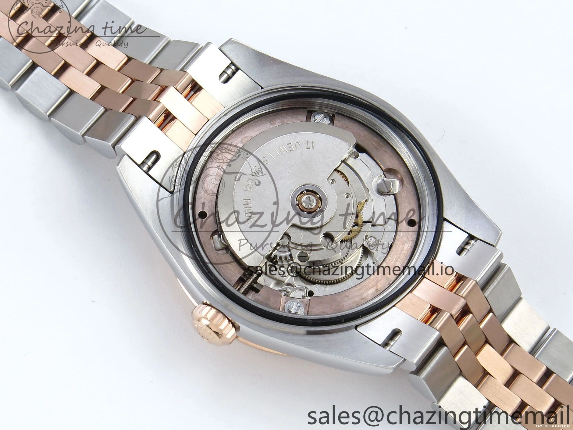 Good Copy Rolex Watches Diamonds QuickDry Best White on 1:1 SS 31 Bracelet MOP 904L Jubilee DateJust ETA Steel ARF 278271 Dial RG 517 Edition 0122